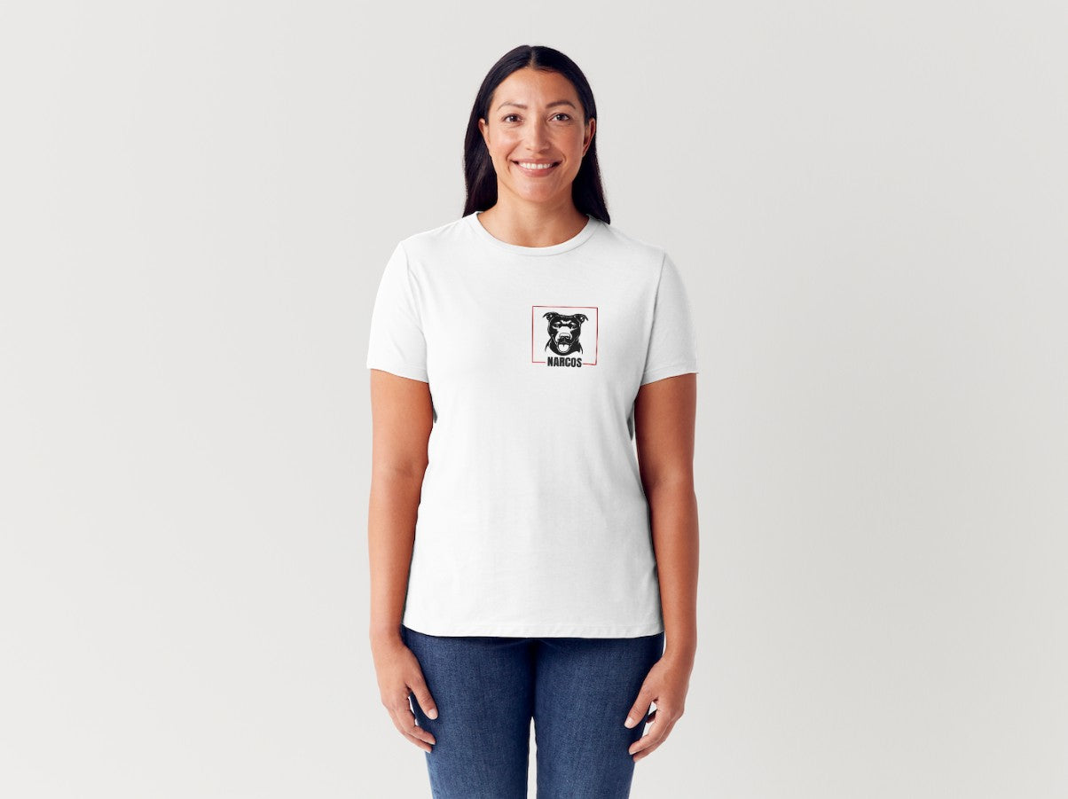 T-shirt bianca NARCOS